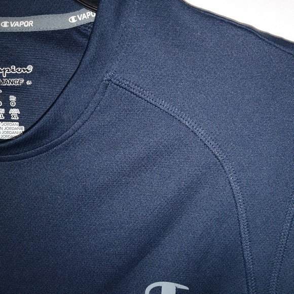 Champion Navy Vapor Mens Tank Sz Large - Picture 3 of 4